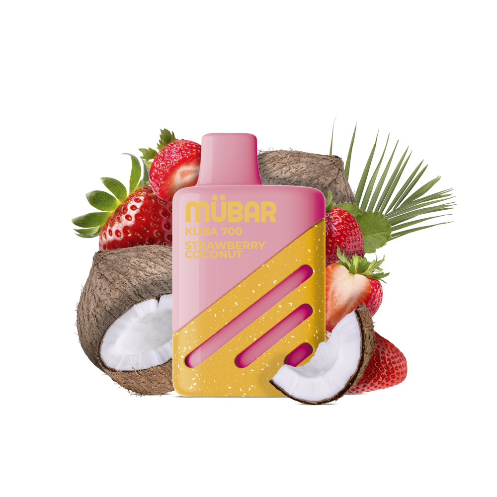Mübar Kuba 700 2% Strawberry Coconut